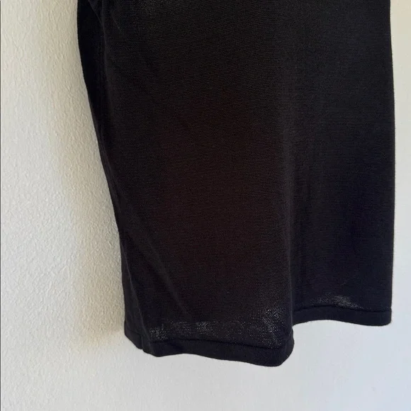 Vintage Patchington black beaded cut out neckline sleeveless knit top size small - Picture 7 of 12